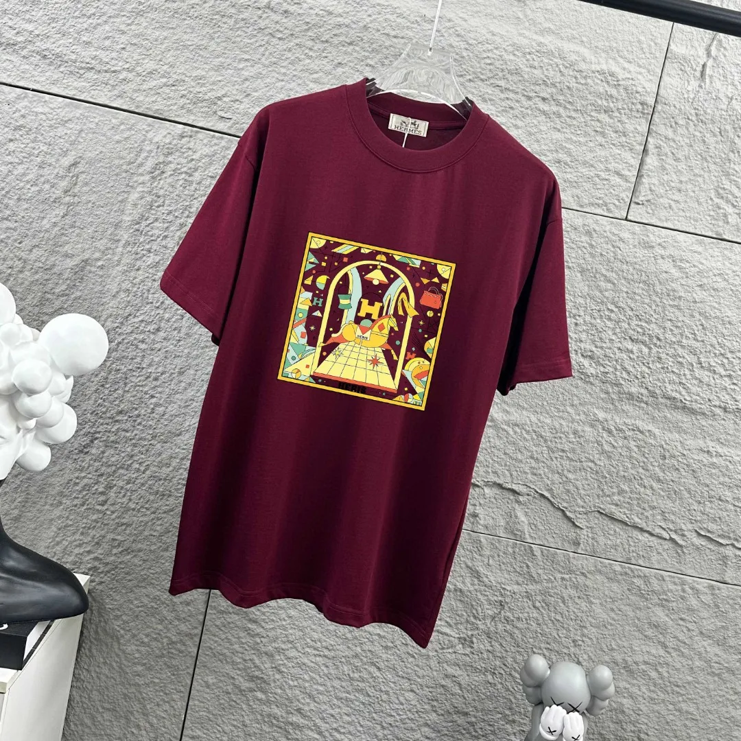Herme* * 2026 New Arrival Classic T Same Style ：Black White Red Size： S （90-130 ） M （120-150 ） L （140-165 ） XL （160-180 ） XXL （180-210 ）